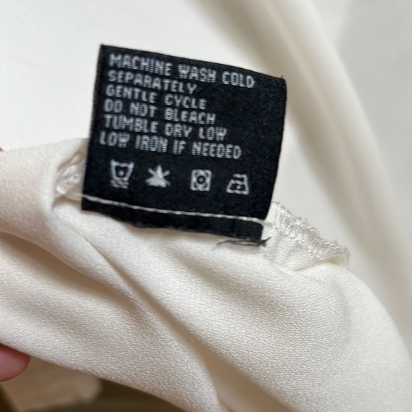 G by Giuliana -🎵BLONDIE LYRIC 🎼White Sheer Blouse w/Bow/Scarf/Tie - Picture 13 of 13